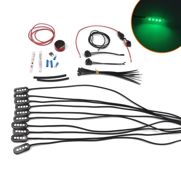 

parts motorcycle modified led light-green 10pcs off-road modification for cool atmosphere rv accessories camper