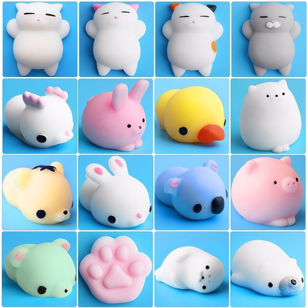 

30 kinds squishy toy cute animal antistress ball squeeze mochi rising toys abreact soft sticky stress relief funny gift