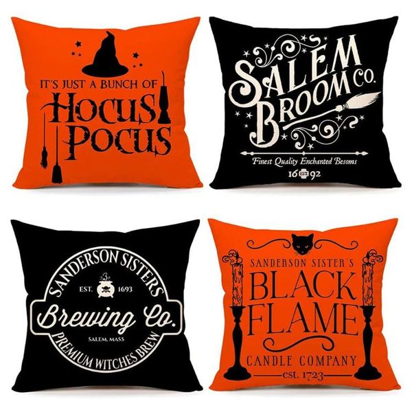

cushion/decorative pillow halloween night bat pumpkin castle linen cushion pillowcase throw cover home decoration