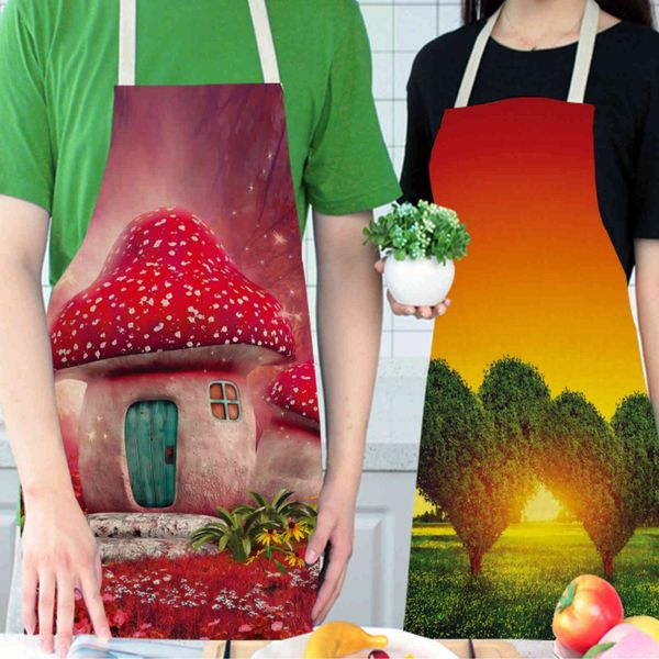 

apron cotton linen creative printing
