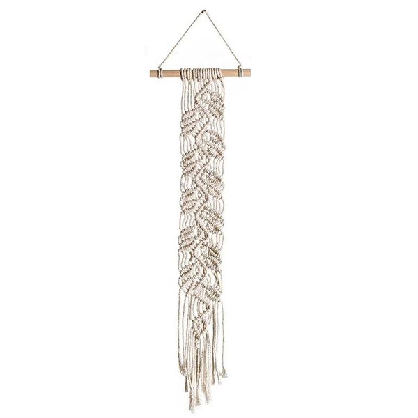 

tapestries macrame hand woven tapestry boho wall hanging room decoration crafts geometric art living home backdrop decor