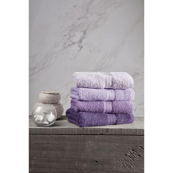 

tertio 4'lÃ¼ rainbow purple 50x90 cm towel set