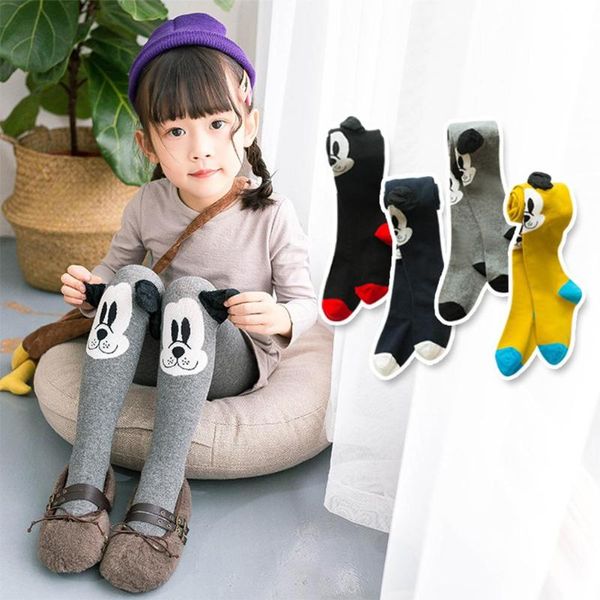 

footies kid girl tights cotton pantyhose knit cartoon pattern stocking for 3-10y, Blue