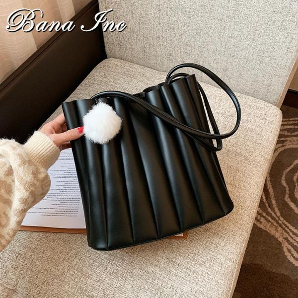 

composite bags special design small pu leather shoulder for women 2021 luxury trend handbags with hairball cross body