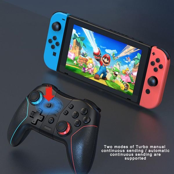 

game controllers & joysticks switch wireless bluetooth gamepad handle six-axis somatosensory vibration with macro programming function