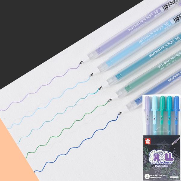 

gel pens japan sakura xpgb 3/5pcs gelly roll ink bright white highlight art markers pen sketching writing color highlighting