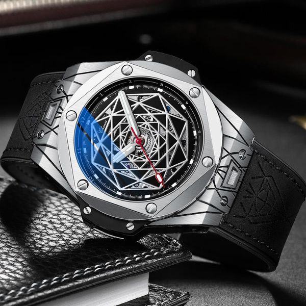 

wristwatches chenxi men mechanical watch business quartz automatic waterproof luminous wristwatch relogio masculino, Slivery;brown