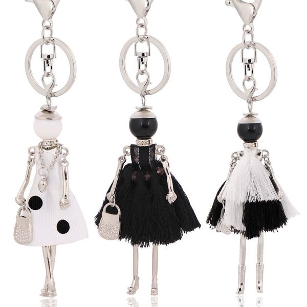 

statement fashion key chain women keychain lady pendants cute charm gifts, Slivery;golden
