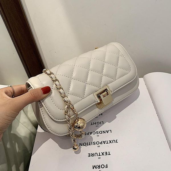 

evening bags super fire small bag women's summer versatile 2021 fashion lingge chain messenger single shoulder armpit