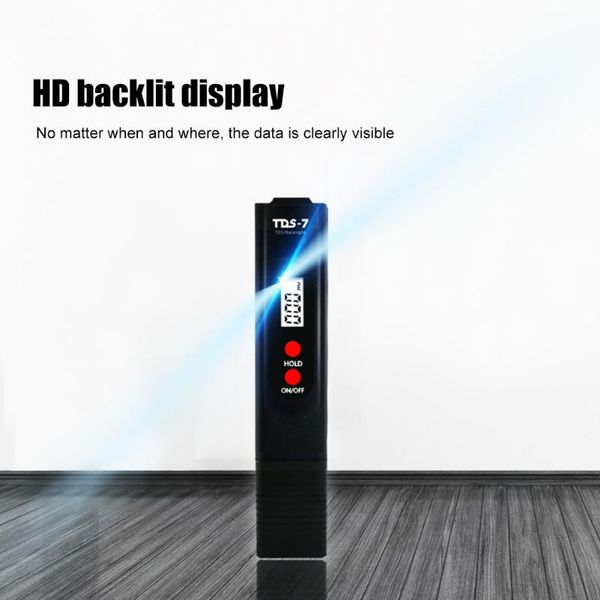 

meters pen type portable digital water quality tds tester with backlight measurement detection purity monitor for aquarium pools
