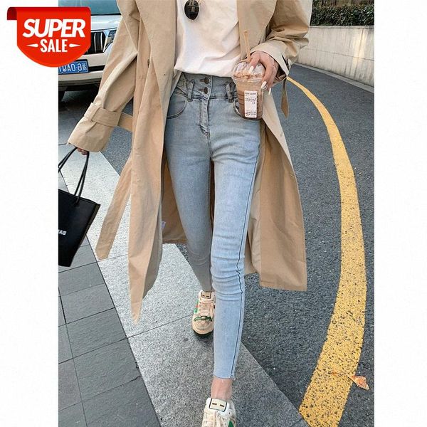 

[skinny jeans] the waistband and legs are thin, feet frayed jeans can be issued on behalf of #s50p, Black;white