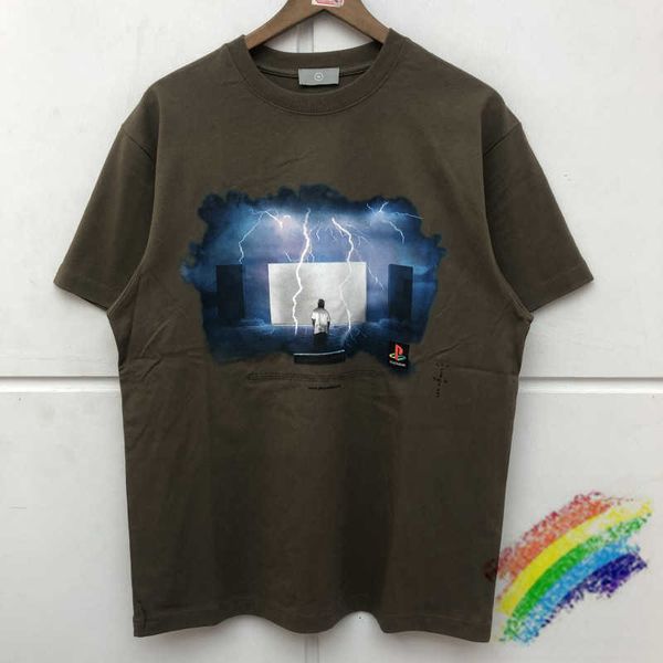 

men's t-shirts t shirts summer style travis scott cactus jack t-shirt men women heavy fabric flash digital printing vintage fashion cas, White;black