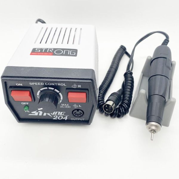 

nail drill & accessories strong 204 power control box handpiece 102l 65w 35000rpm electric drills manicure machine pedicure equipment
