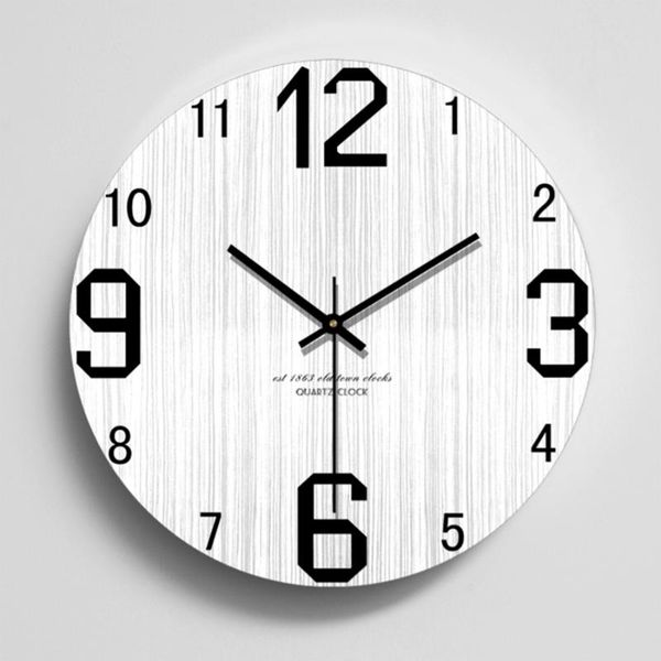 

wall clocks silent wood clock modern decorative 3d selling 2021 products watch barber pole saati home decor kitchen 50q091