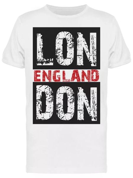 

london england urban tee men's -image by shutterstock, White;black