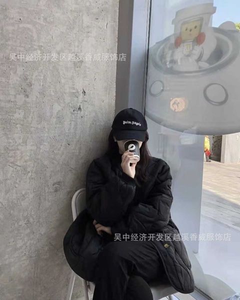 

21ss autumn and winter sichuan jiubaoling inner liner cotton diamond grid down et for men women, Black