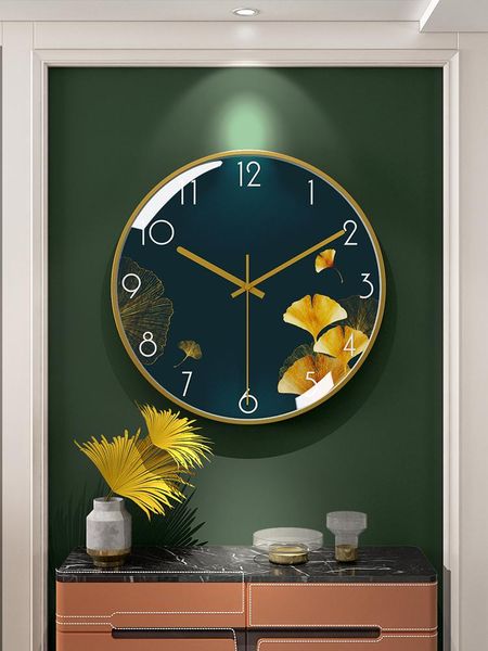 

wall clocks nordic light luxury clock living room creative minimalist personality standard hanging