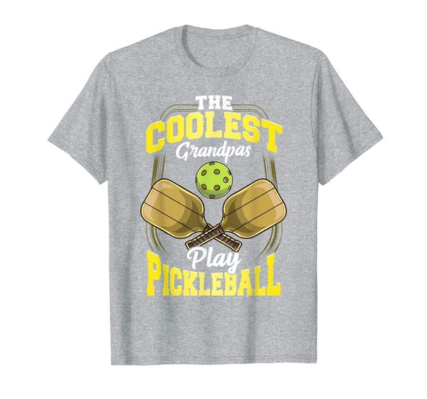 

The Coolest Grandpas Play Pickleball T-Shirt, Mainly pictures