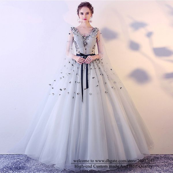 

sweety deep v-neck appliques ball gown formal evening dresses 2021 ruffles tulle cocktail prom party gowns e18, Black;red