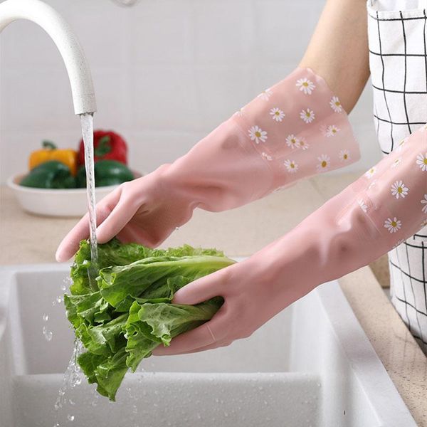 

kitchen dishwashing gloves household dish washing rubber cleaning tools bathroom accessories disposable