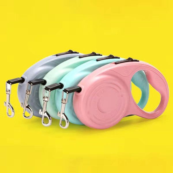 

dog collars & leashes macaron pet tractor small and medium-sized cat outdoor walking artifact teddy leash