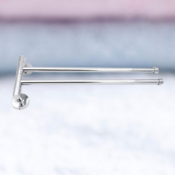 

towel racks stainless steel bar rack rotary rail bathroom kitchen wall towels polishing bracket accessories