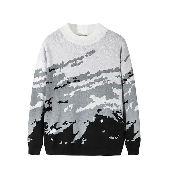 

men's sweaters casual sweater men o neck clothing mens pullover cotton long sleeve pull homme clothes for pattern autumn, White;black