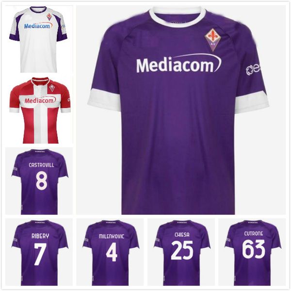 

man kids kit 20 21 fiorentina soccer jerseys home 2021 milenkovic ribery castrovilli c.kouame chiesa cutrone duncan football shirts, Black;yellow