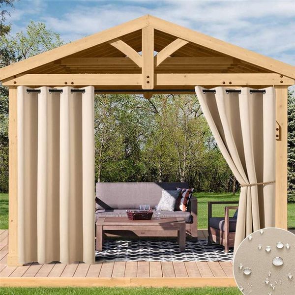 

curtain & drapes outdoor curtains for patio garden gazebos blackout of pavilion beach house treatments solid color home window