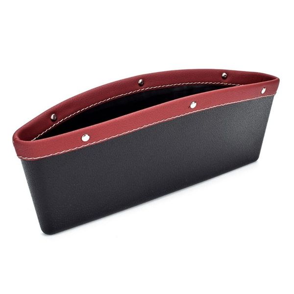 

car organizer vehicle seat gaps filler universal fit auto console side pocket pu leather