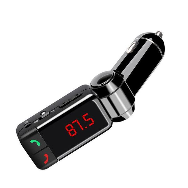 

2021 car bluetooth fm transmitter hands bluetooth car kit mp3 audio player usb