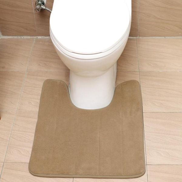 

bath mats u-shaped bathroom anti-skid floor mat toilet absorbent non-slip