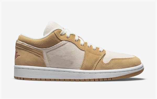 

jumpman 1 low basketball shoes mens 1s white tan suede sports sneakers size ship with