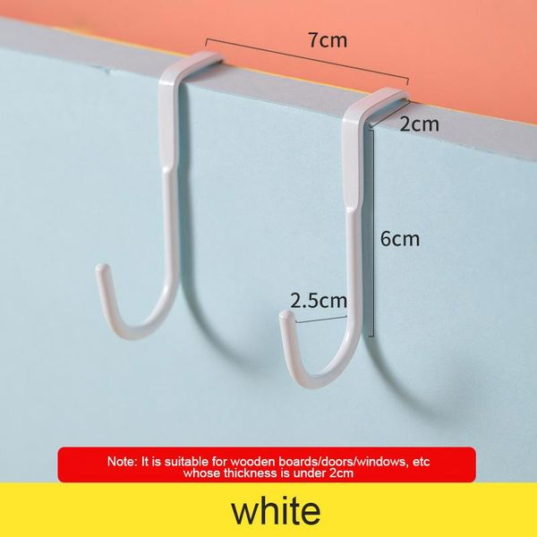 

hooks & rails 1pc stainless steel door hanger hook cabinet bedside s-type hanging kitchen rack back wall mounted