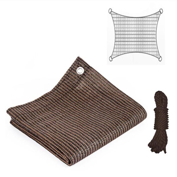 

ropes shade cloth net durable lightweight sun block home hdpe 50% outdoor greenhouse sunshade protect plants roof cover