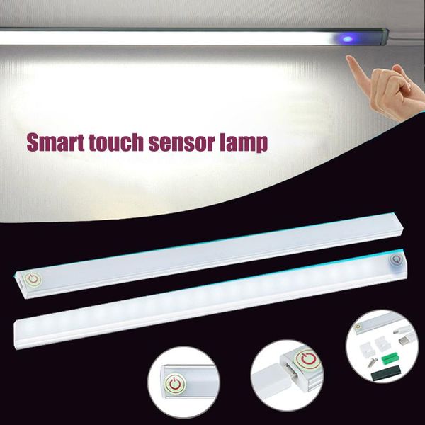 

dimmable 30cm usb led cabinet light touch sensor strip closet kitchen night bookcase desk bedroom small