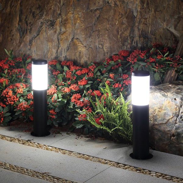 

outdoor lawn lamp waterproof e27 stainless steel pillar lights community villa garden courtyard patio pathway landscape lamps