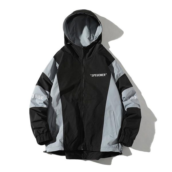 

men's jackets jacket for men style 2021 spring hooded streetwear mens bomber and coats windproof outwear, Black;brown