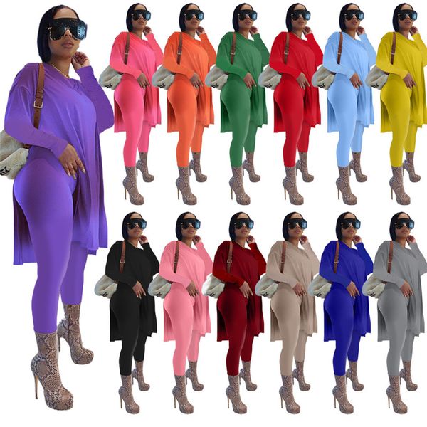 

women solid two piece pants sportswear fall winter hoodies leggings plus size 3xl split sweatshirts+pants bodycon outfits pullover capris cl, White