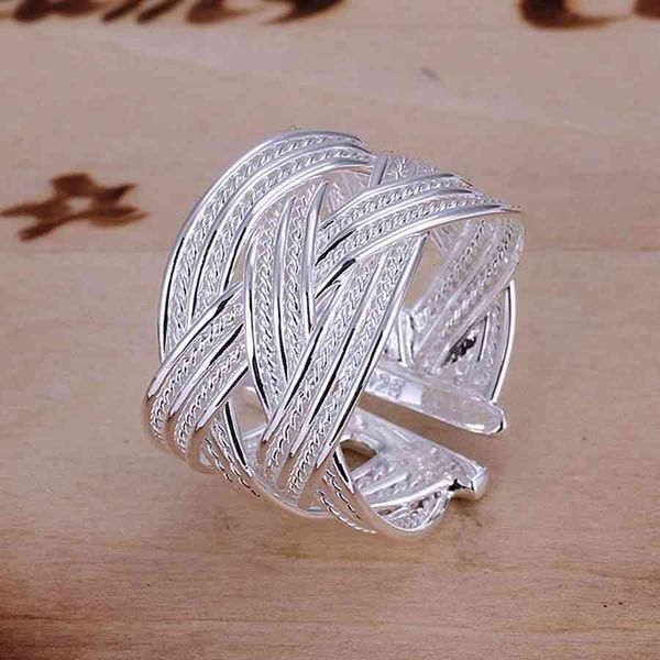 

love ring wholesale jewelry 925 sterling silver ring engagement wedding bridal fashion big opened, Slivery;golden