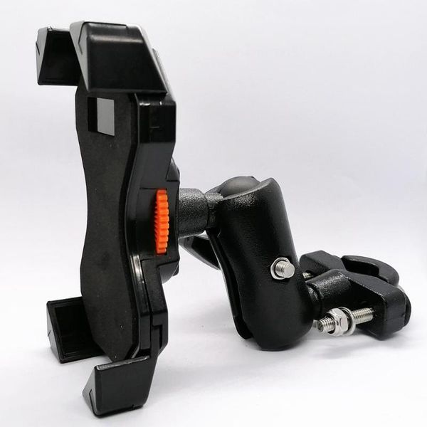 

motorcycle bicycle handlebar mirror viewphone mount rail cell phone holder grip stand for 3.5-6.5 inch phones and gps mounts & holders