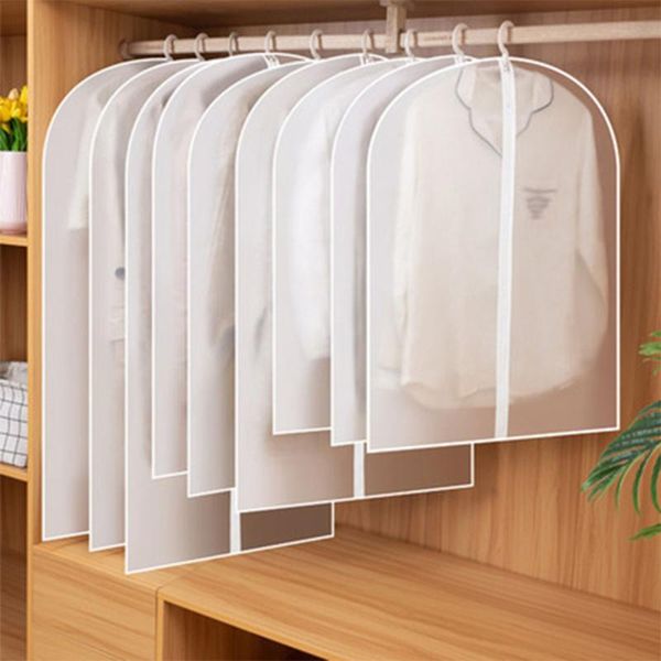 

clothing & wardrobe storage organizer hanging dust cover household coat waterproof suit clothes pocke