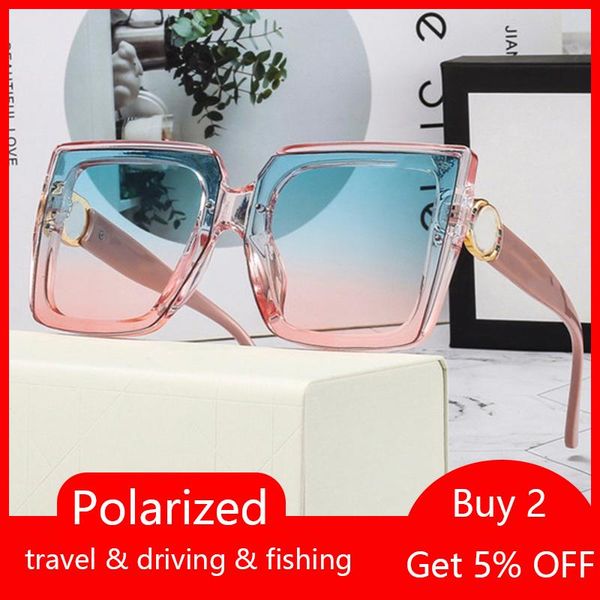

sunglasses endearing square polarized female fresh blue pink sun glasses driving eyewear for women men 2021 okulary, White;black
