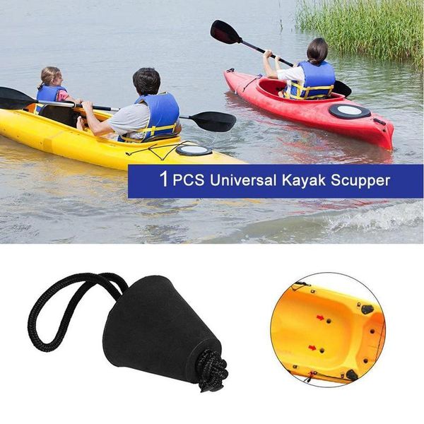 

rafts/inflatable boats silicone kayak rubber ser scupper plug kit canoe drain holes waterproof bung accessories black color