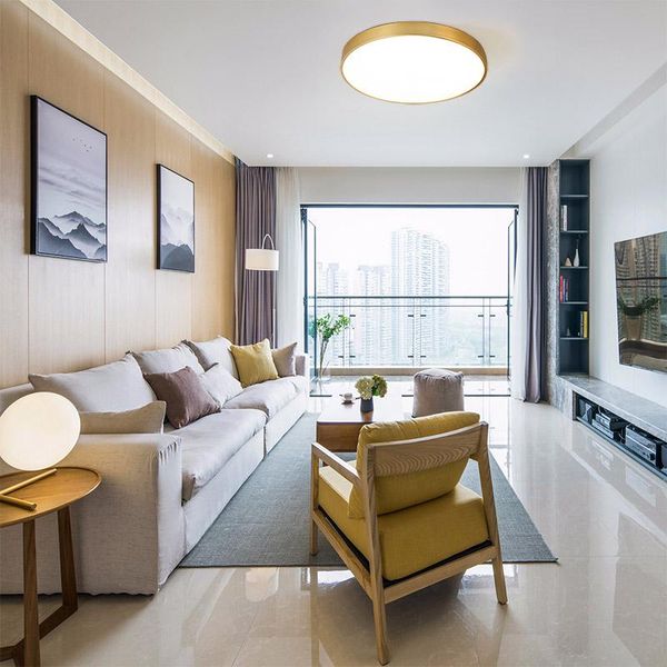 

ceiling lights led lamp golden for modern chandelier downlights livingroom indoor