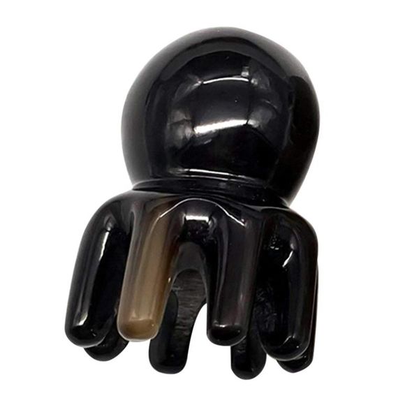 

hair scalp massager massage comb ox horn ocs for head clean care tools brushes, Silver