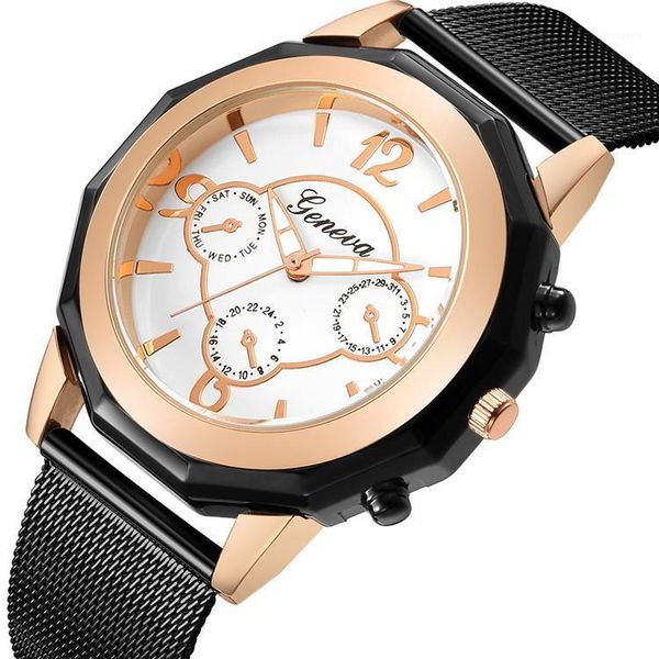 

fashion casual women quartz watch mesh stainless steel strap simple ladies watches 2021 brand gifts relogio feminino wristwatches, Slivery;brown