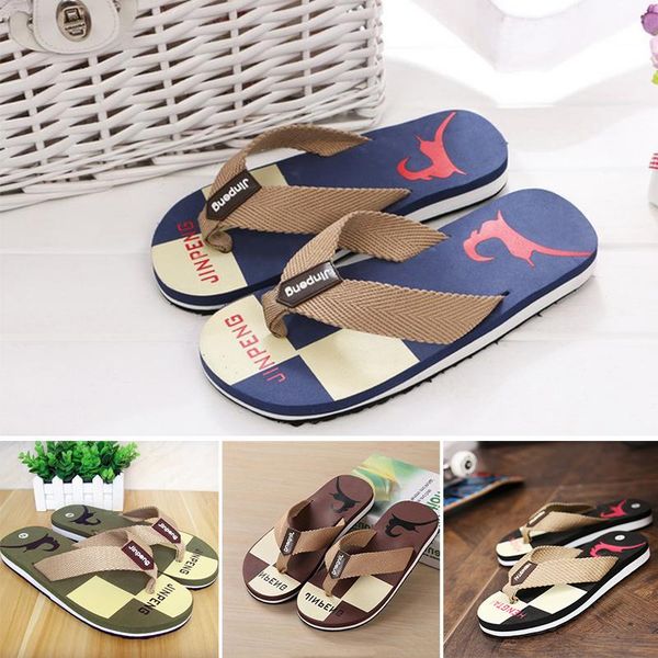 

slippers fashion summer men flip flops beach holiday sandals non-slide male casual shoes high quality, Black