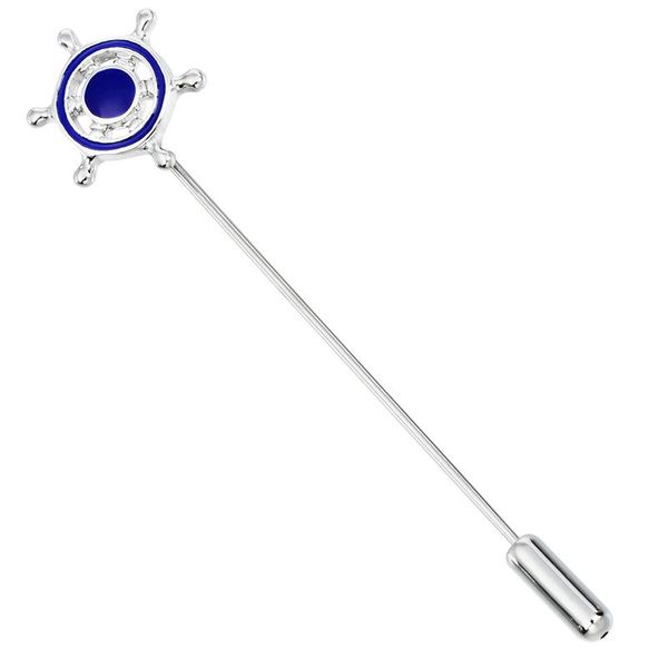 

pins, brooches boatwheel brooch pin long pins collar for men accessories wedding gift man enamel bone lapel, Gray