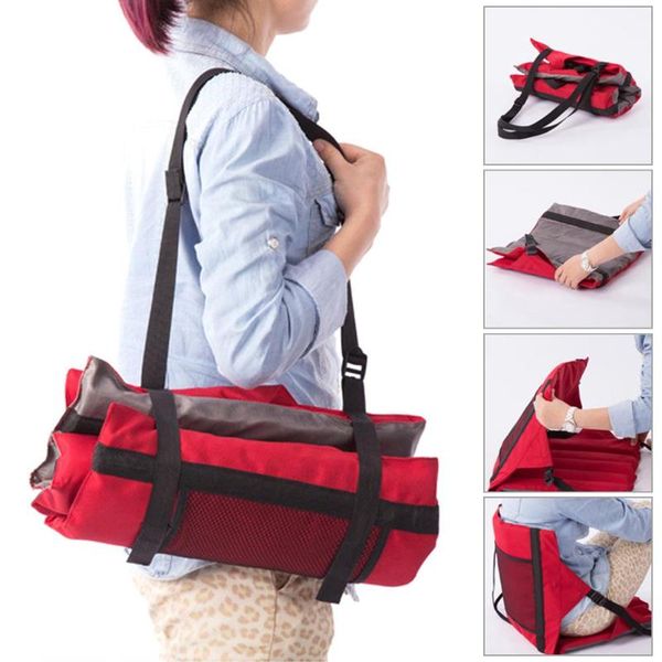 

outdoor pads multifunctional foldable cushion chair with backrest portable oxford cloth adjustable folding seat